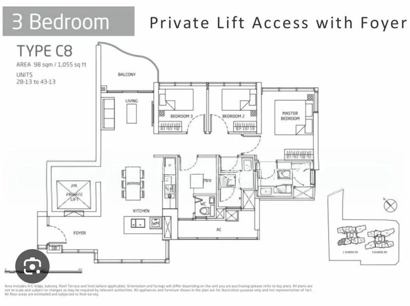 3 Bed Condo for Rent in  Queens Peak - Image 20