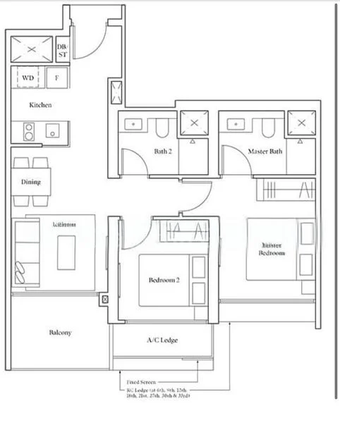 2 Bed Condo for Rent in  Avenue South Residence - Image 19