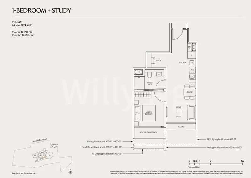 1+1 Bed Condo for Sale in UPPERHOUSE at Orchard Boulevard / Orchard Boulevard - Image 9