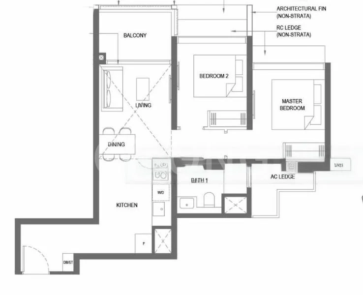 2 Bed Condo for Sale in  The M - Image 13