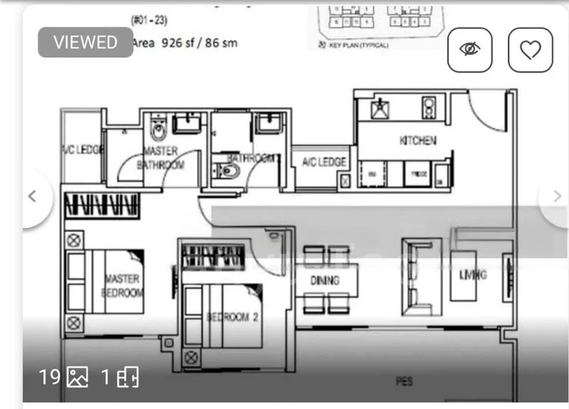2 Bed Condo for Rent in  Wishart Road - Image 12