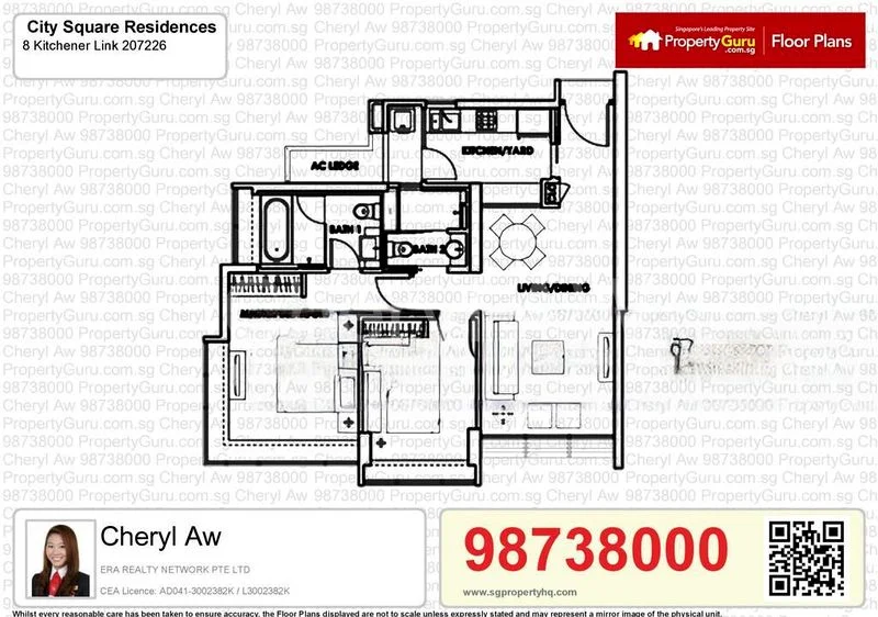 3 Bed Condo for Rent in City Square Residences - Image 17