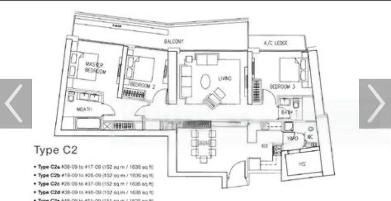 3 Bed Condo for Rent in Marina Bay Link Mall - Image 6