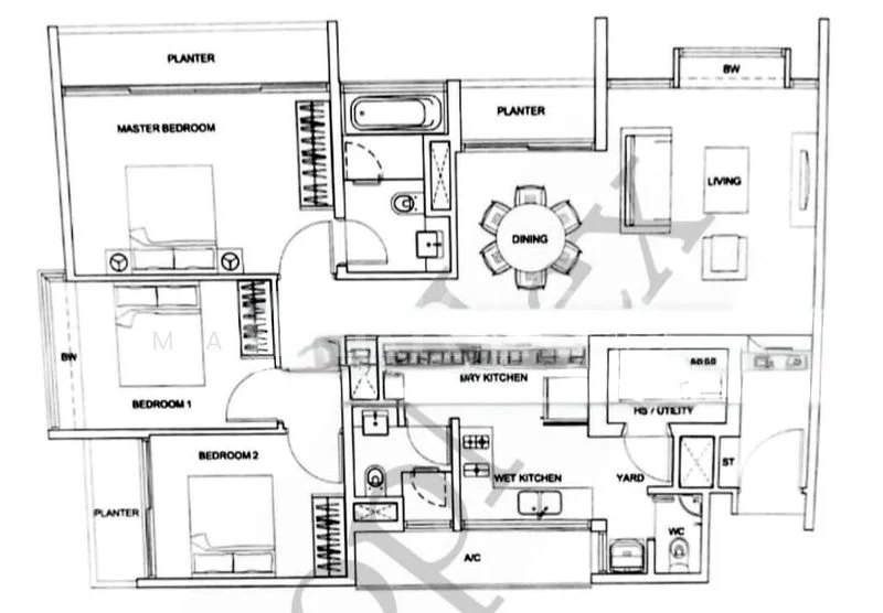 3 Bed Condo for Rent in  Botannia - Image 6