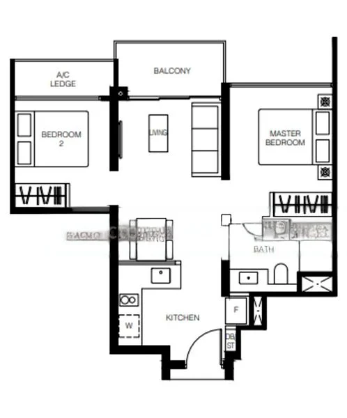 2 Bed Condo for Rent in Le Quest - Image 5