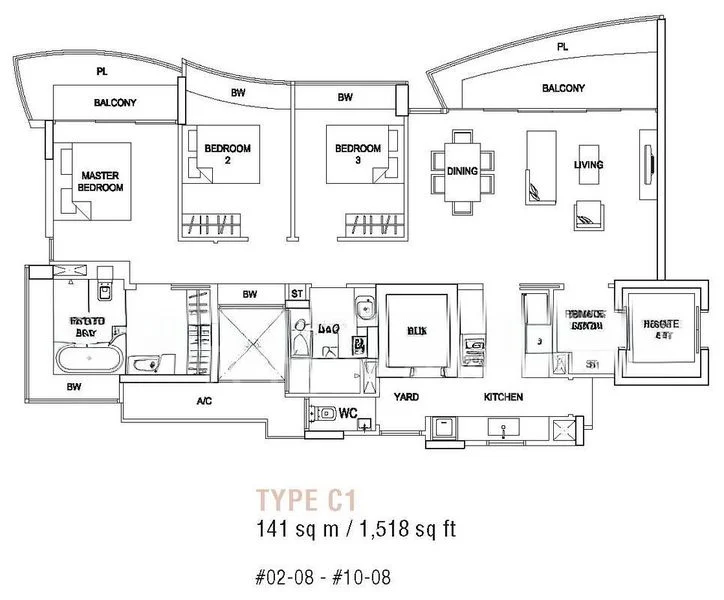 3 Bed Condo for Rent in Hallmark Residences - Image 7