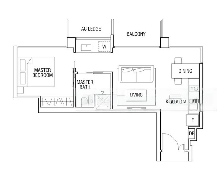 1 Bed Condo for Rent in  Thomson Three - Image 9