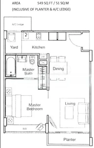 1 Bed Condo for Rent in  The Ford @ Holland - Image 6