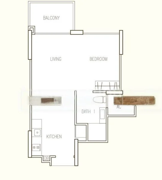 1 Bed Apartment (Condo) for Rent in  Hillion Residences / Hillion Mall - Image 12