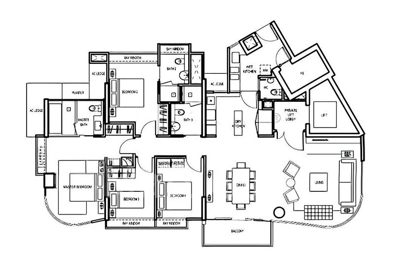 4 Bed Condo for Sale in  Madison Residences - Image 13