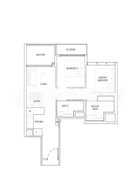2 Bed Condo for Rent in  The Florence Residences - Image 8
