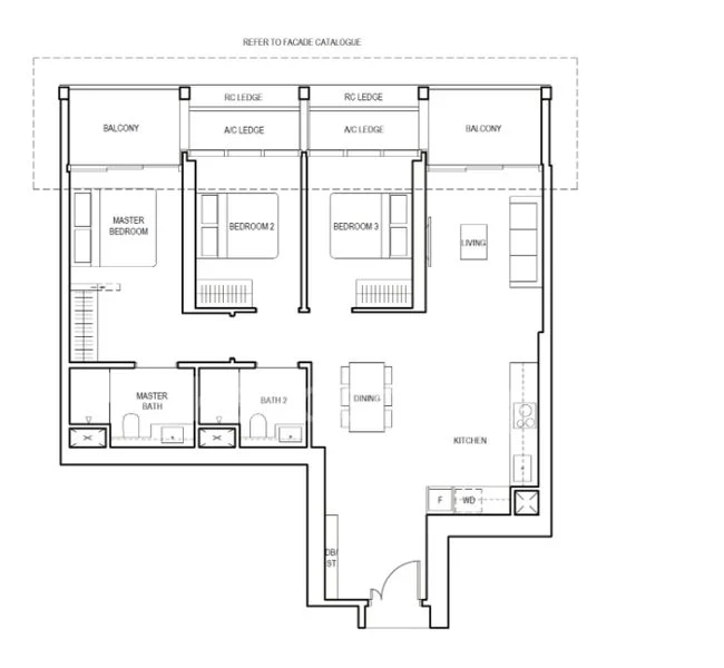 3+1 Bed Condo for Sale in Canninghill Piers / Canninghill Square - Image 13