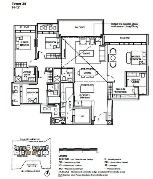 4 Bed Condo for Sale in  Sceneca Residence / Sceneca Square - Image 13