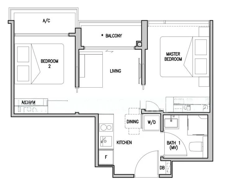2 Bed Condo for Rent in RV Altitude - Image 11