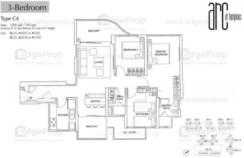 3 Bed Executive Condo for Rent in  Arc At Tampines - Image 10