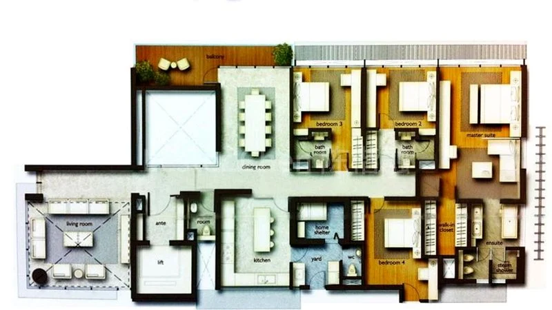 4 Bed Condo for Rent in The Marq On Paterson Hill - Image 4