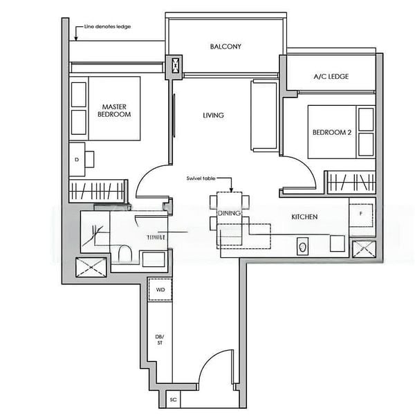 2 Bed Condo for Rent in  Pasir Ris Drive 8 - Image 10