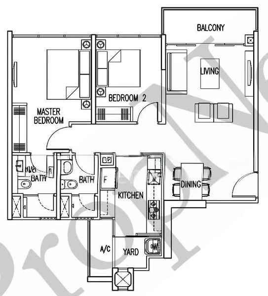 2 Bed Condo for Rent in  My Manhattan - Image 9