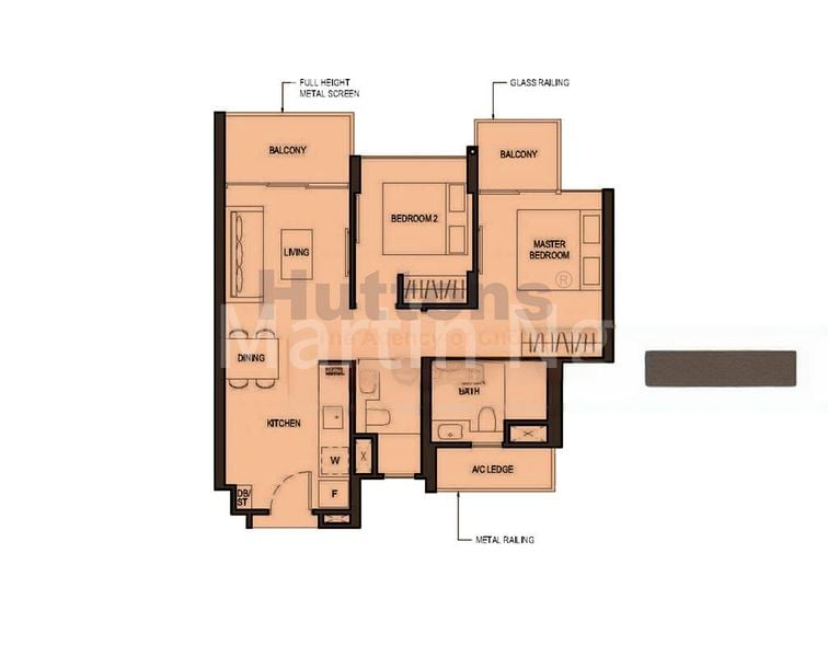 2 Bed Condo for Rent in  Parc Komo / Komo Shoppes - Image 5