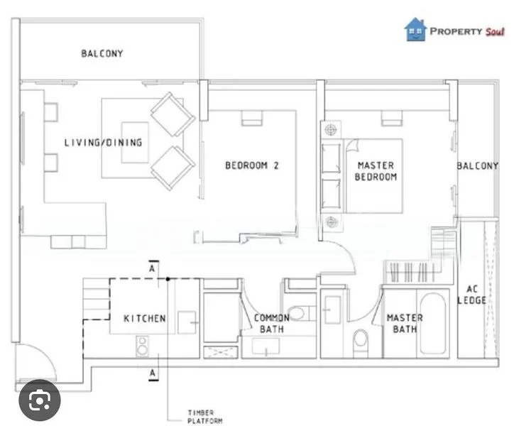 2 Bed Condo for Rent in  The Tennery - Image 10