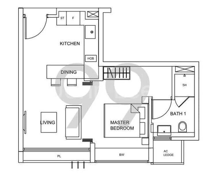2 Bed Condo for Rent in RV Residences - Image 5
