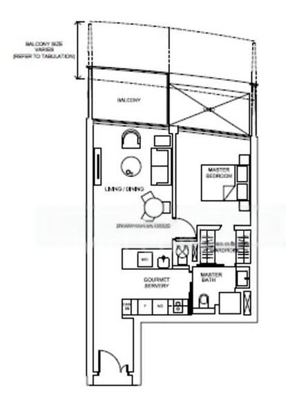 1 Bed Condo for Rent in  Marina One/ The Heart - Image 5
