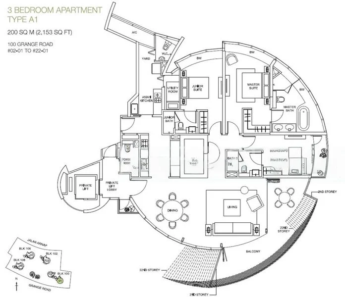 3 Bed Condo for Rent in  Cliveden At Grange - Image 16