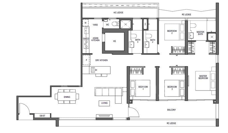 4 Bed Apartment (Condo) for Sale in Blossoms By The Park - Image 8