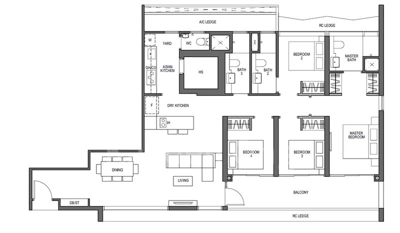 4 Bed Apartment (Condo) for Sale in Blossoms By The Park - Image 9