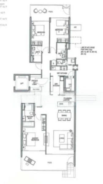 3 Bed Condo for Rent in The Azure - Image 18