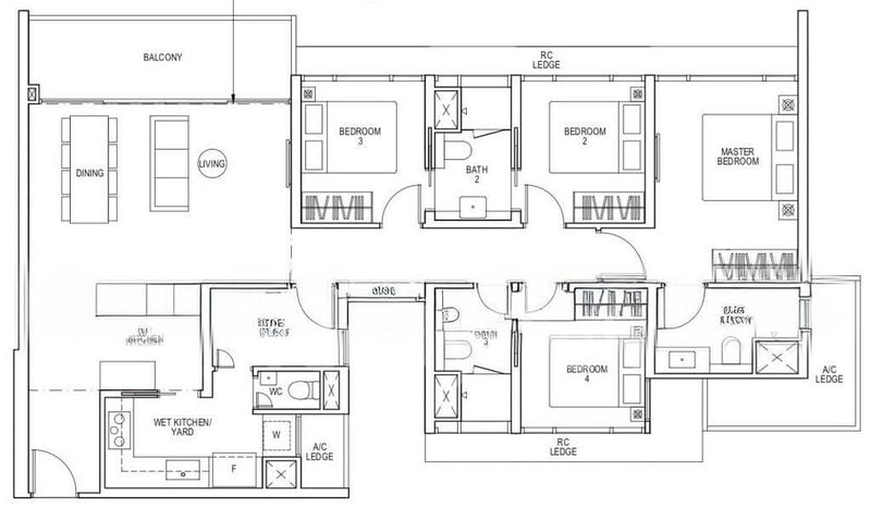 4 Bed Condo for Rent in  Piccadilly Grand / Piccadilly Galleria - Image 5