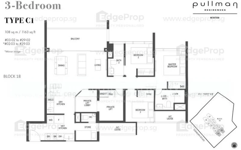 3 Bed Condo for Sale in  Pullman Residences Newton - Image 12