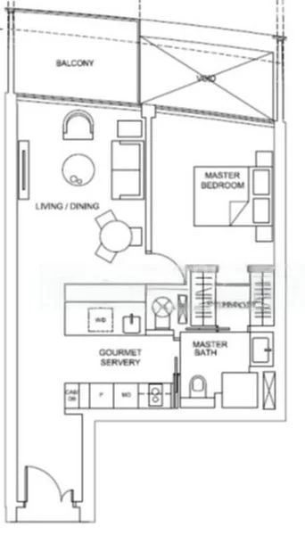 1 Bed Condo for Rent in  Marina One/ The Heart - Image 8
