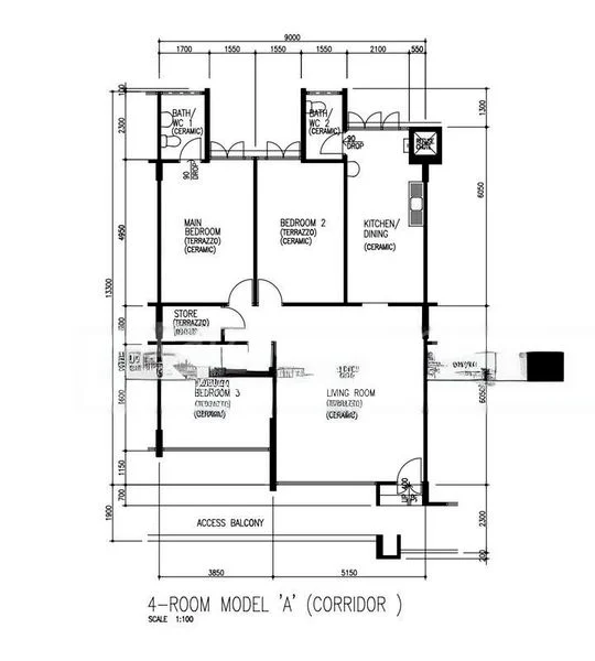 4 Room (4A) HDB for Sale in  446 Tampines Street 42 - Image 9