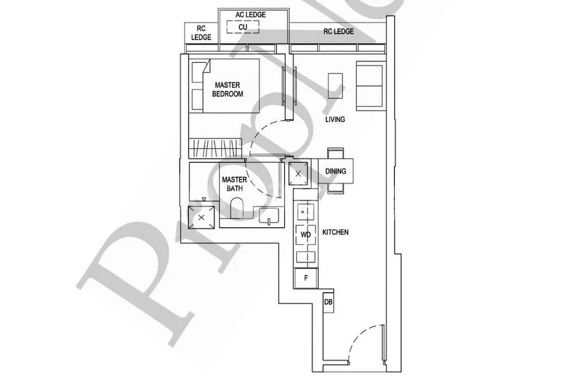 1 Bed Apartment (Condo) for Rent in  One Bernam - Image 8