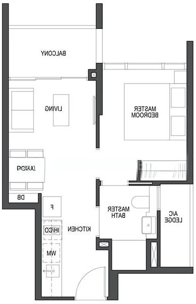 1 Bed Condo for Rent in Pullman Residences Newton - Image 6
