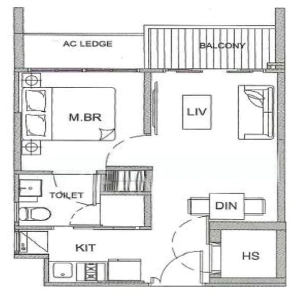 1 Bed Condo for Rent in  Parc Bleu - Image 7