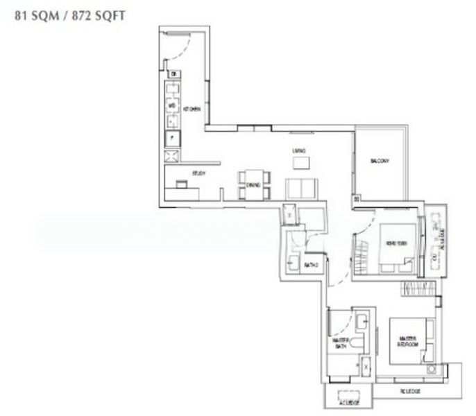 3 Bed Condo for Rent in  Newport Residences / Newport Tower - Image 16