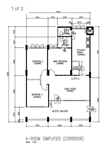 4 Room (4S) HDB for Sale in 276 Yishun Street 22 - Image 9
