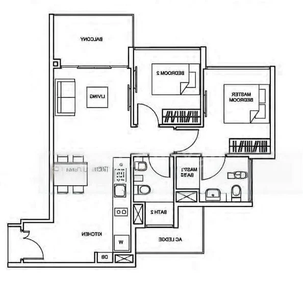 2 Bed Condo for Rent in  The Glades - Image 11