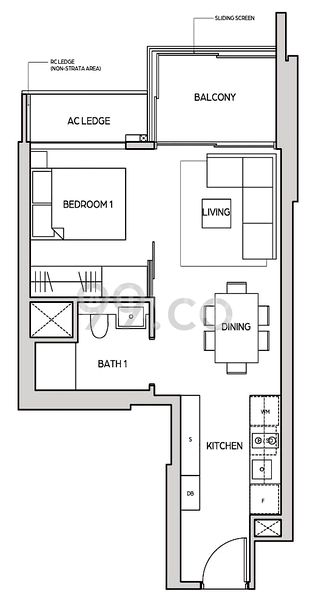 1 Bed Condo for Sale in Midtown Bay - Image 9