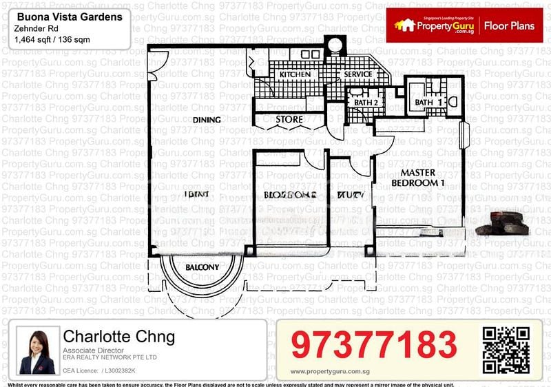 2 Bed Condo for Rent in  Buona Vista Gardens - Image 11