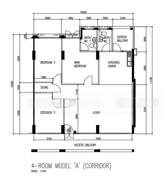4 Room (4A) HDB for Sale in  125 Bukit Merah View - Image 9