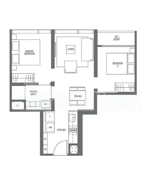 2 Bed Condo for Rent in Midtown Modern - Image 12