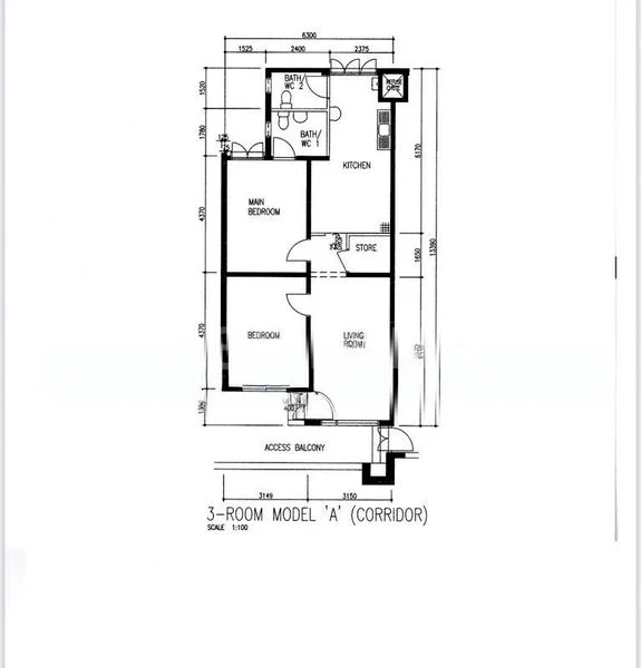 3 Room (3A) HDB for Rent in  346 Bukit Batok Street 34 - Image 5