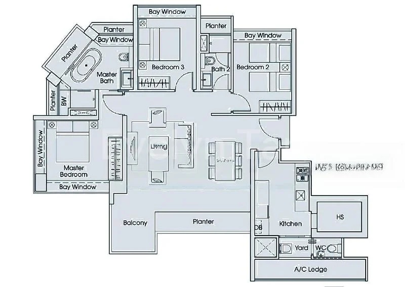 3 Bed Condo for Rent in  Iresidences - Image 9