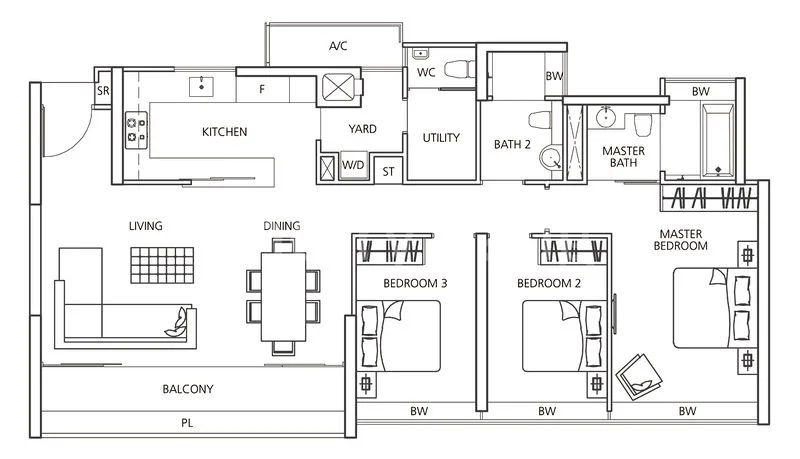 3+1 Bed Condo for Rent in  Martin Place Residences - Image 16