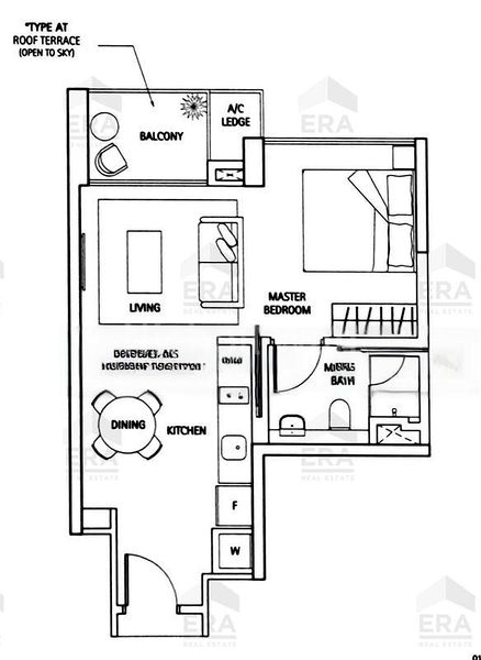 1 Bed Condo for Rent in  Waterbank At Dakota - Image 6