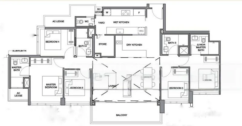 5 Bed Apartment (Condo) for Sale in  People's Park Complex - Image 4