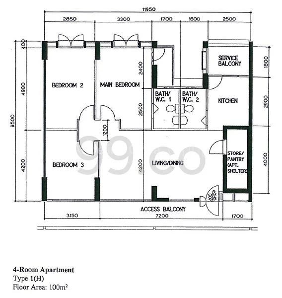4 Room (4A) HDB for Sale in  167 Hougang Avenue 1 - Image 12